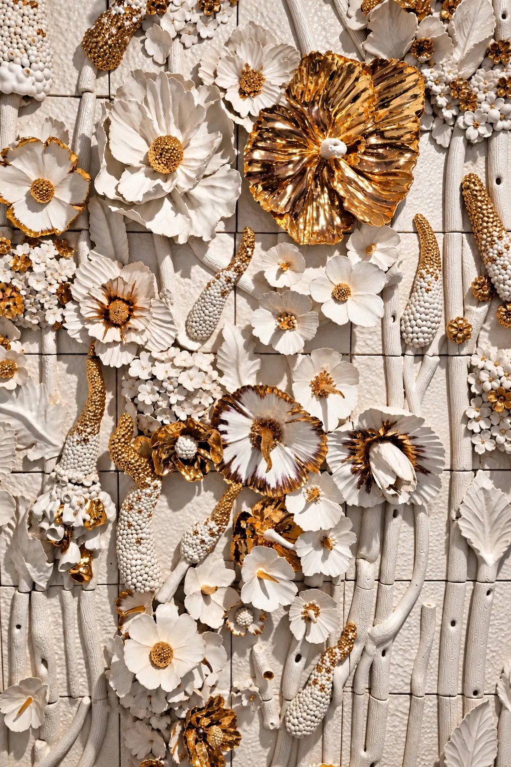 Créations florales en céramique au Studio Mogador